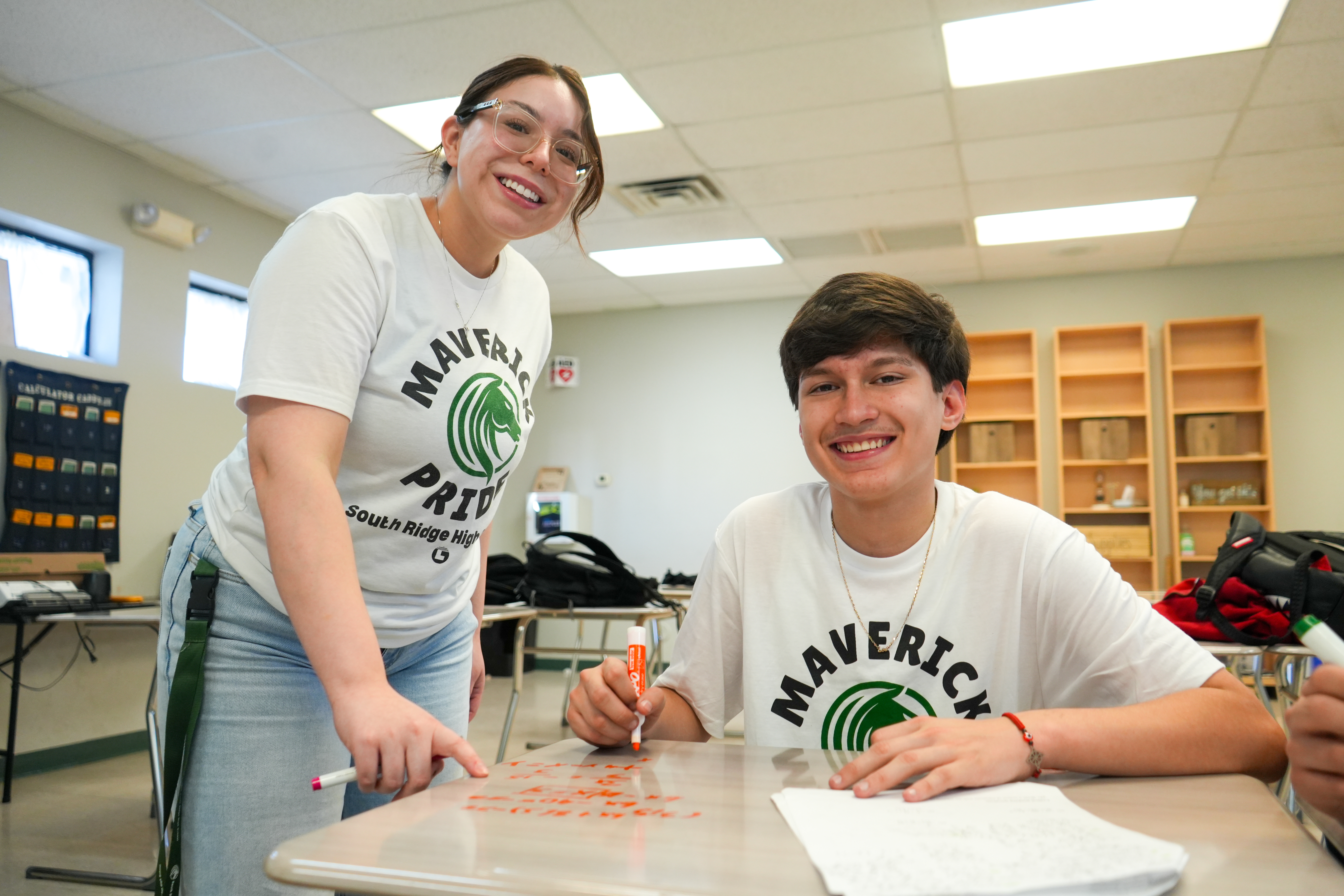English Learner student engaged in learning